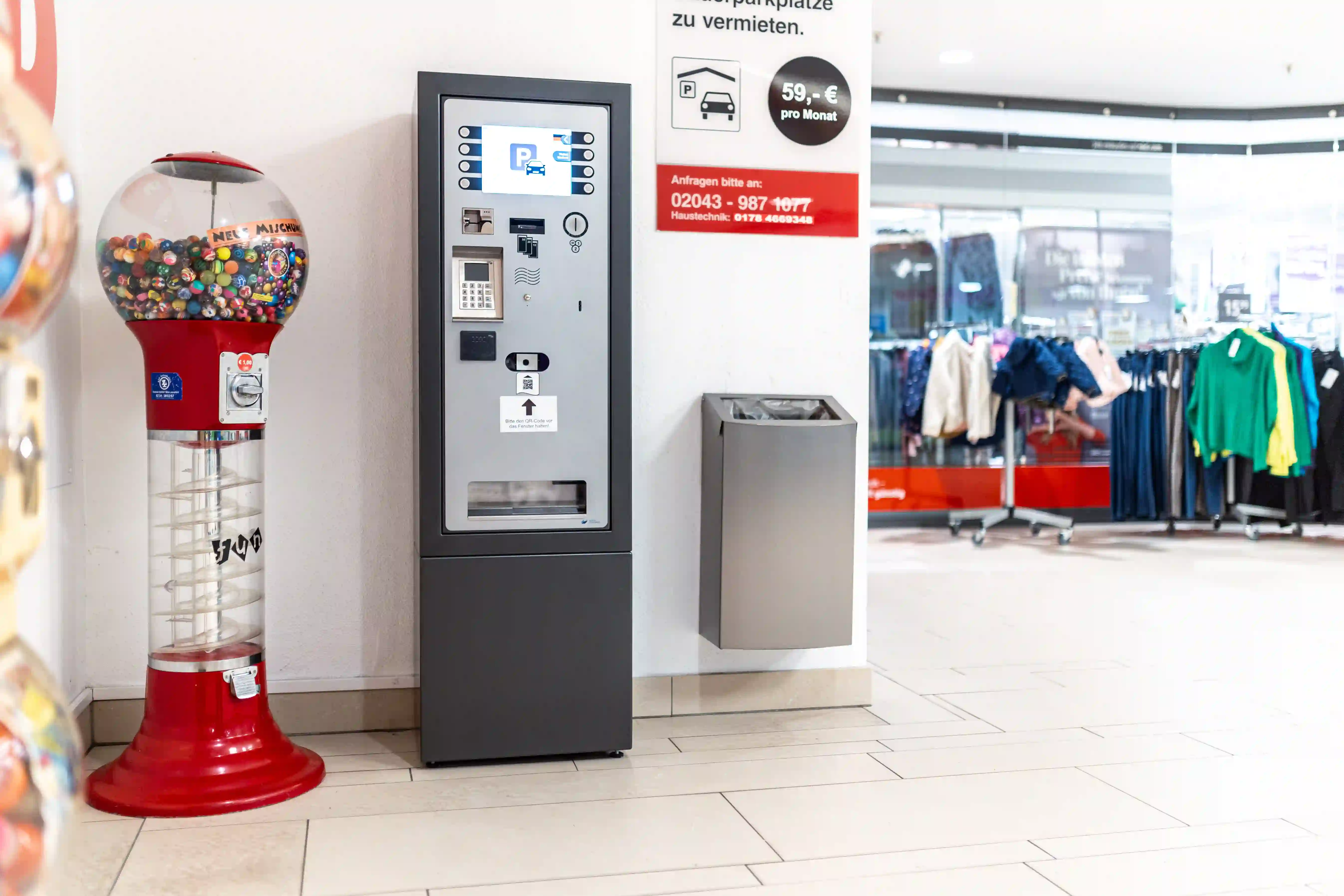 Kassenautomat im City Center Gladbeck