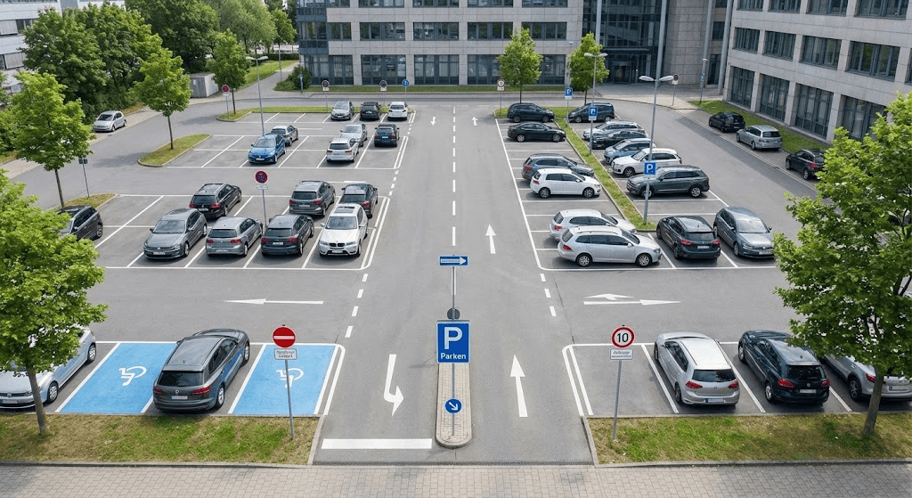 Parkplatz Schilder