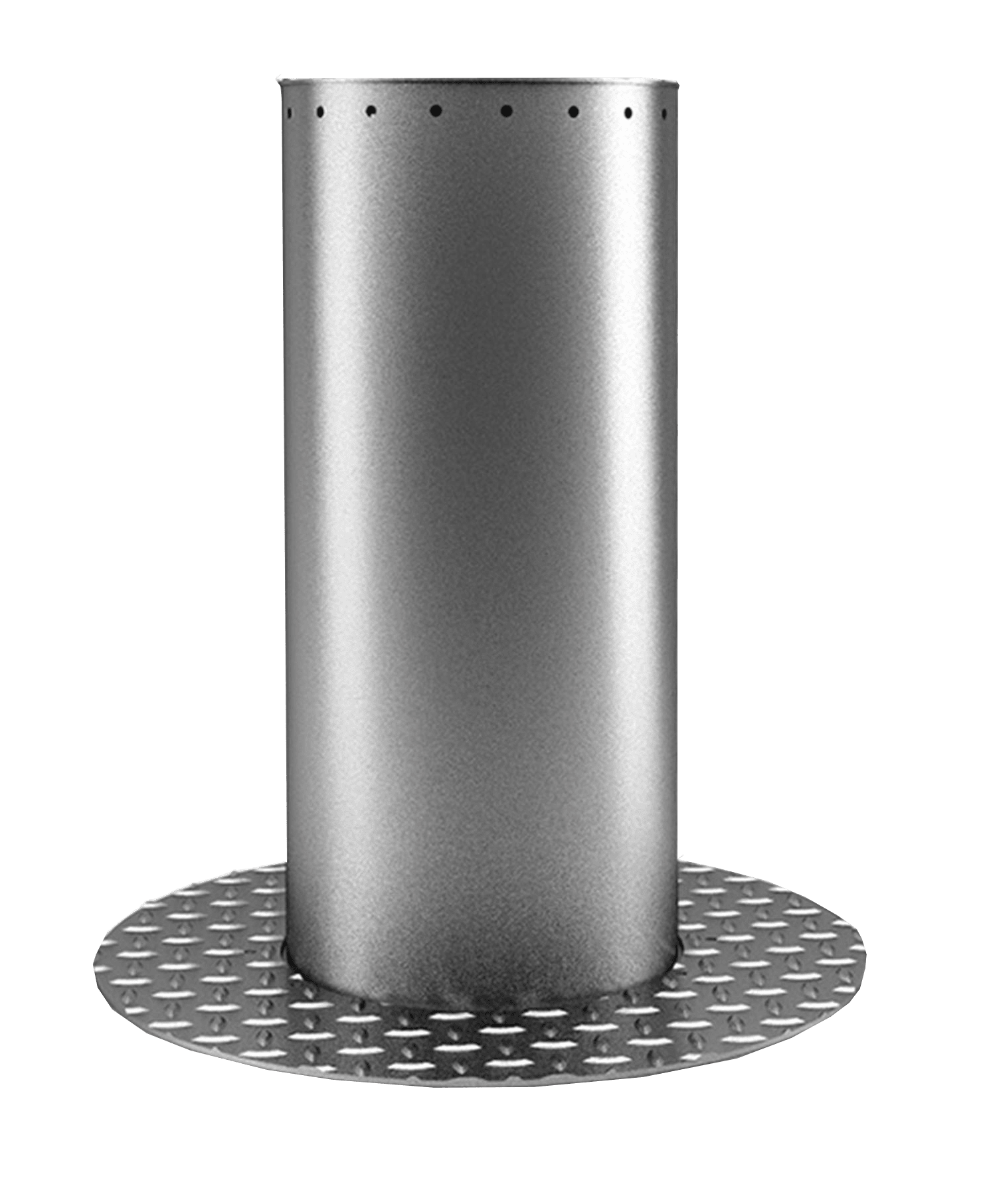 Versenkbarer Parklio Poller aus Edelstahl, freigestellt